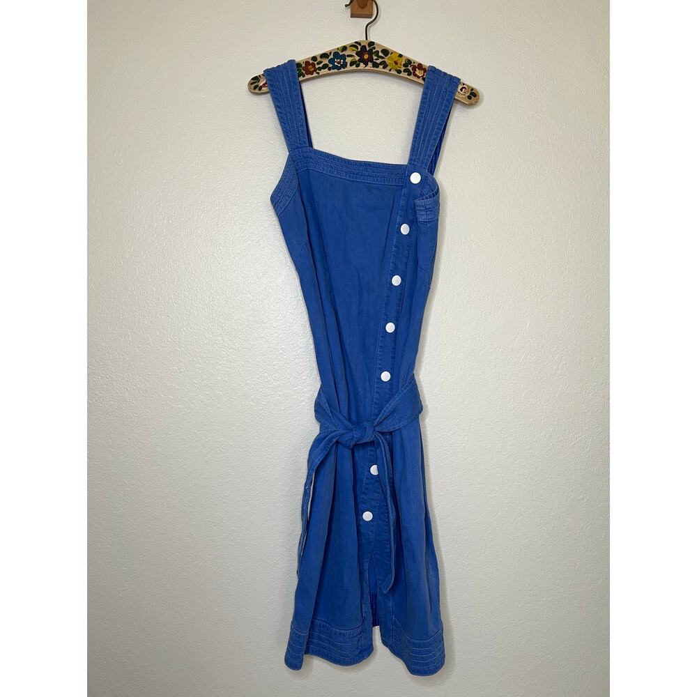 Maeve by Anthropologie Elizabeth Button Down Dress in Blue Contemporary Casual